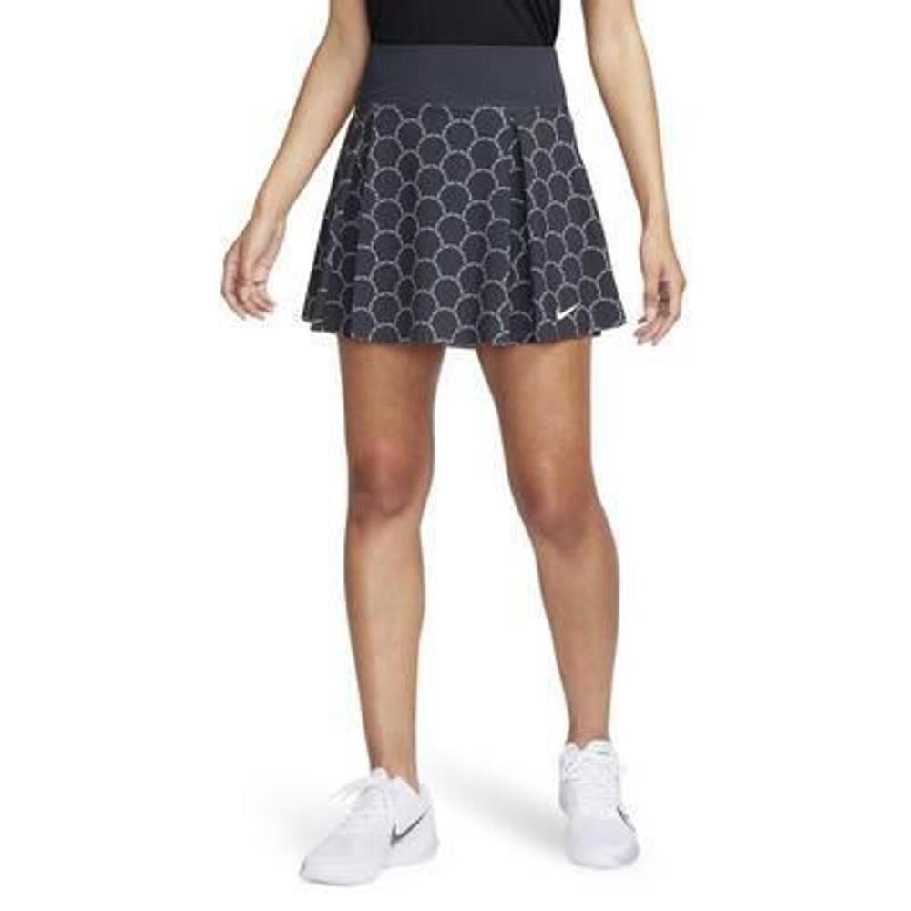 Nike Advantage Dri-Fit 15" Logo Skort, Black/White, XS